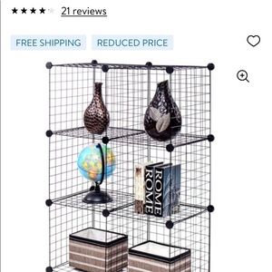 Es un organizador de cubos de metal nuevo